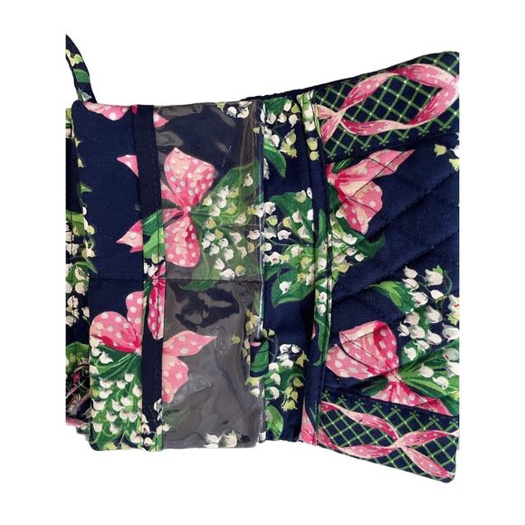 Vera Bradley Crossbody Wallet New Breast Cancer Awareness Floral - Picture 3 of 9